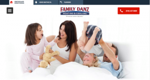 Screenshot of the Familydanz.com homepage