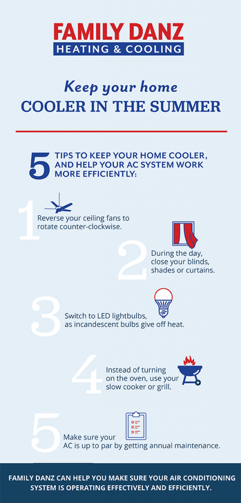 5 ways to keep your home cooler this summer infographic