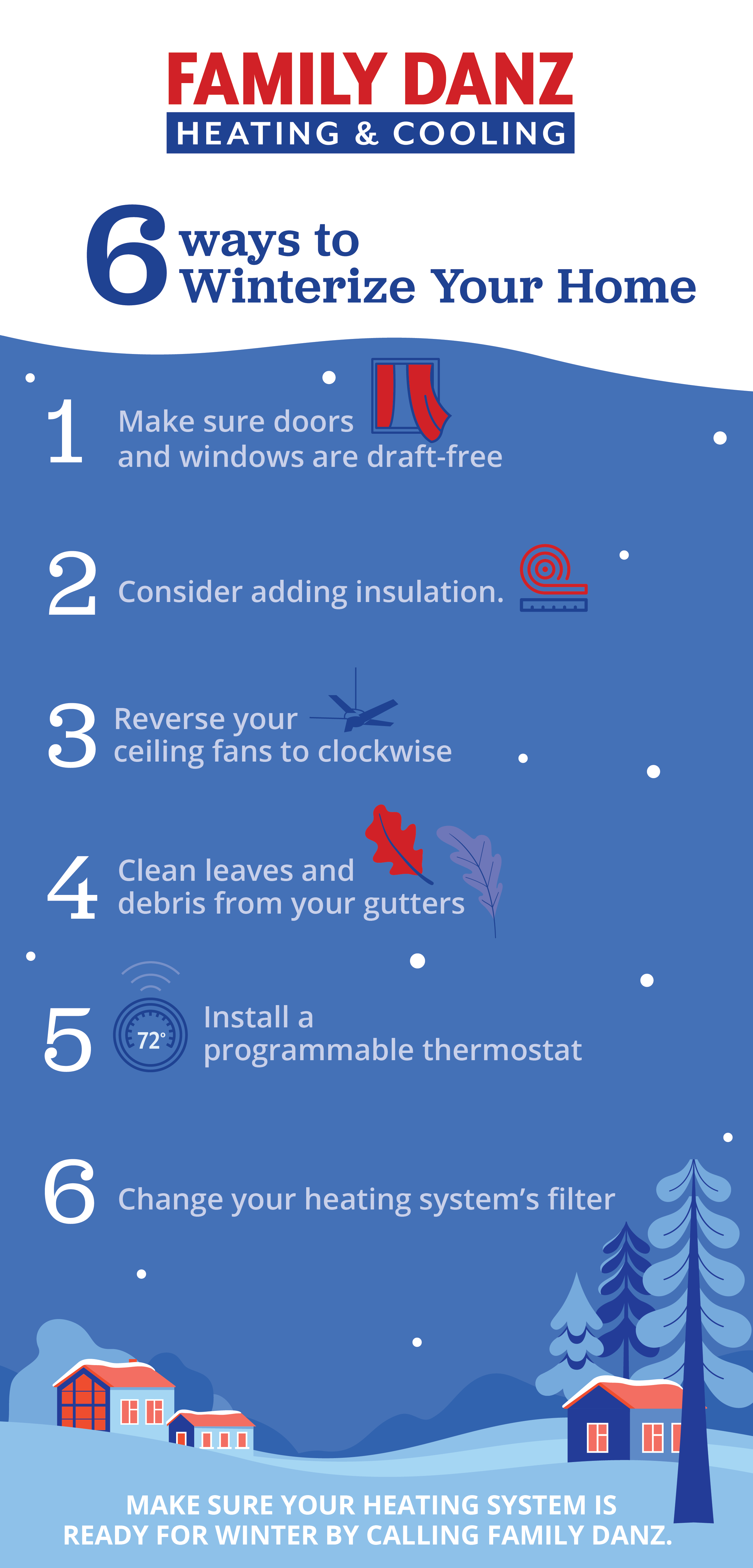 6 Ways to Winterize Your Home Infographic.
